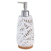 Avanti Linens - Soap Dispenser/Lotion Pump, Palm Tree Leaves Inspired