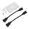 2 Ports HD Multimedia Interface 2.0 Wall Plate 4K 60Hz