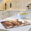 Christmas Gingerbread Snow Dish Drying Mat for Kitchen Counter 16