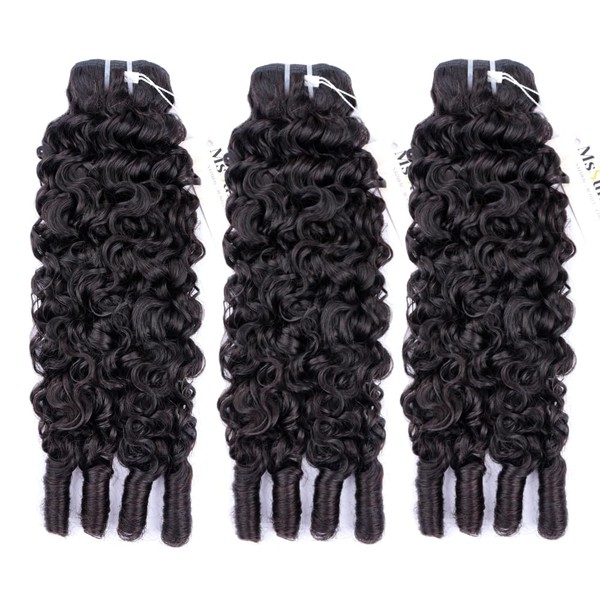 MsSunlight Burmese Curly Bundles Human Hair 22 Inch 100% Unprocessed