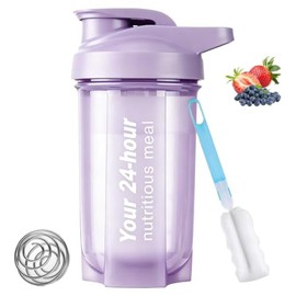 Protein Shaker, JASUVII 500ml Botella para Proteina de Coctelera, Botella agitadora para de Suplemento Fitness y Deportes, Sin BPA y Leak Proof, lavab