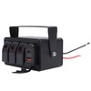 3 Gang Rocker Switch Panel, Waterproof Toggle Switch, Marine Boat
