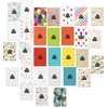 30 Birthday Cards with Bright and Colourful Patterns (Folding Cards)