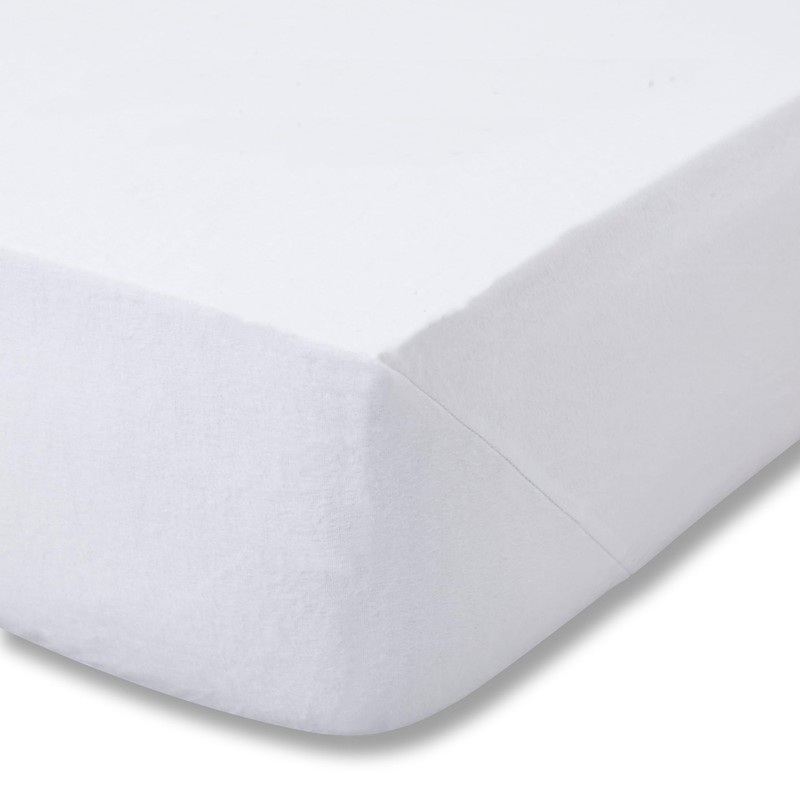 Catherine Lansfield Brushed Cotton King Fitted Sheet White