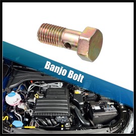 Hihaha 2 Set Banjo Bolt Brake Fitting Adapter M8x1.25 Thread Banjo Bolt Durable Material