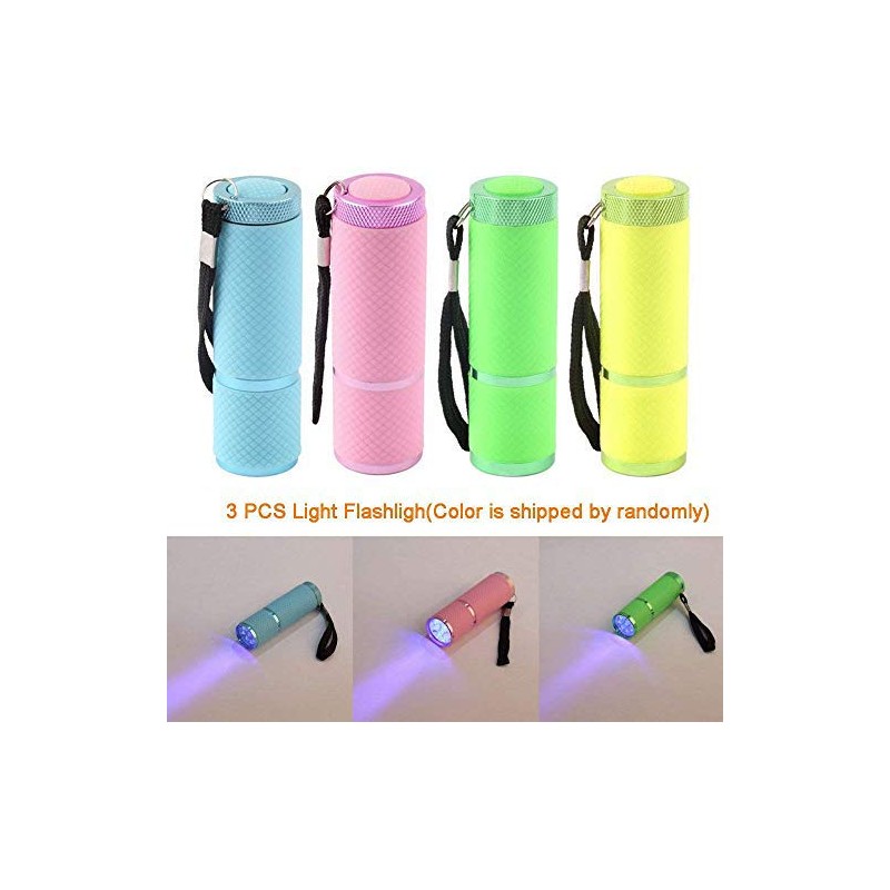 Coolrunner 3pcs LED Flashlight, Small Glow Flashlights with 9 LED