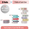 Mr. Pen- Washi Tape Set, 21 Rolls, Assorted Sizes, Floral