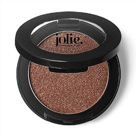 Jolie Silky Molten Pressed Powder Eyeshadow, Ultra Blendable Metallic Shimmery Finish - Pink Bronze