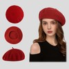 ZHYUAN French Beret hat,Wool Beret Hat,Warm Beret Cap,Ladies Beret Hat,Stylish