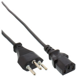 InLine 16653R Power Cable Switzerland to IEC Plug C13, 3 m