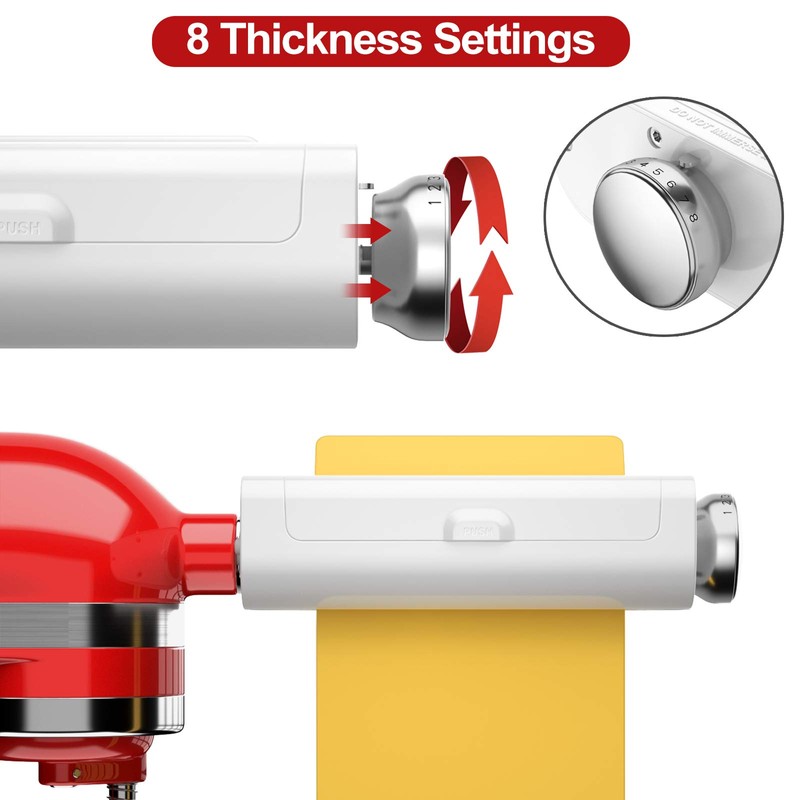 RETHONE Pasta Maker Attachment for KitchenAid Stand Mixers -3 in
