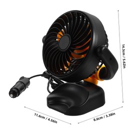 CIYODO Car Backseat Fan Electric Cooling Fan for Vehicle Air Circulation Lightweight Portable Low Noise Design for Comfortable Use Cars Trucks Rvs