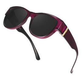 Myiaur Polarised Fit Over Sunglasses for Women, UV400 Protection, TR90 Trendy Frame, Ideal for Daily Wear & Driving