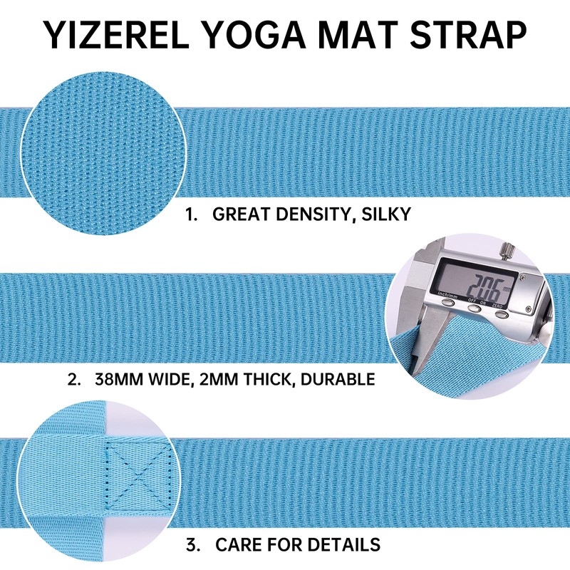 Yizerel 2 Packs Yoga Mat Strap for Carrying, Yoga Mat