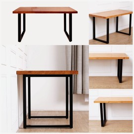 LCSDLHLSY Metal Table Leg, Desk Legs 28 Inch, Heavy Table Legs, DIY Furniture Leg for Dining Table, Coffee Table Leg, Computer Desk Legs,Table Leg 28”H x 17.7”W(Rectangle)