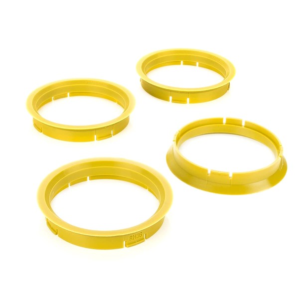 LST 4 x Centring Rings Distance Rings Yellow for Alloy