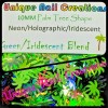 Unique Nail Creations PALM TREE SHAPE GLITTER Holo/Neon~Nail