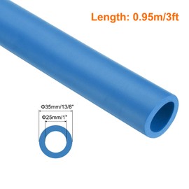 MECCANIXITY Pipe Insulation Foam Tube 1" ID x 1-3/8" OD 3ft Foam Tubing Heat Insulated Pipe for AC Unit Handle Grip Water Pipe Freeze Protection - 25x35mm/Blue