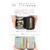 OTSUTOTSU Mini Wallet, Women's, Genuine Leather, Bi-Fold Wallet, Large Capacity,