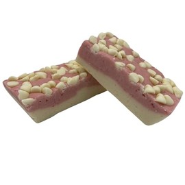 Uncle Butch's Fudge - Creamy and Smooth White Chocolate Rasberry Cheesecake Fudge - Delicious and Decadent Handcrafted Fudge (24 oz)