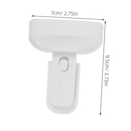 DOITOOL Refrigerator Lock Mini Fridge with Freezer Fridge Freezer Handle Cabinet Locks Locks for Drawers Proof Cabinet Locks Magnetic Safety Door Lock Plastic White