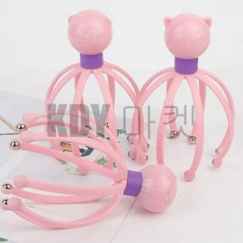 문어 머리 두피 헤드 마사지 지압 탈모 관리 케어 목 긴장 완화 핸디 괄사 Octopus Head Scalp Massage Head Massage Acupressure Hair Loss Care Relief Tension Handy Claw