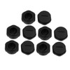 sourcing map PG13.5 Nylon Male Thread Cable Gland End Cap