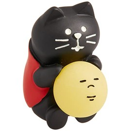 Decore Corporation ZTM-86535M Full Moon Kerikeri Cat Miniature Miscellaneous Goods Concombre Pond Moon Viewing