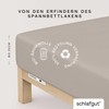 Schlafgut Casual Fitted Sheet, 90 x 190 cm to 100