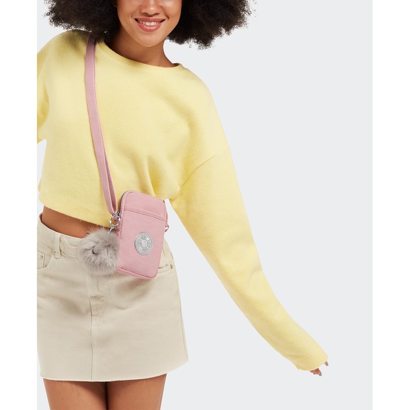 Kipling - Bolsa bandolera para teléfono Tally Bridal Rose