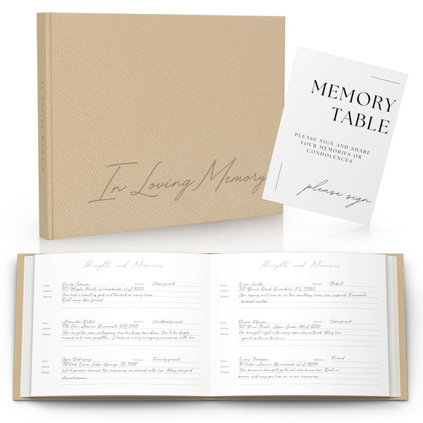 Funeral Guest Book for Celebration Of Life Memorial Service -