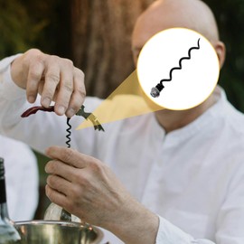 Alipis Replacement Corkscrew Spiral Worm 4pcs Corkscrew Wine Bottle Opener Manual Cork Screw for Waiter Metal Spiral Bit Replacement for Repairing