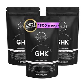 Samual's GHK-Cu Peptide Supplement C Copper Peptide Capsules for Hair, Skin & Nails C Cellular Health & Recovery Support C Samuals GHK CU Complex C 60 Capsules (Triple Pack, 1500mcg)