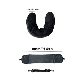 Soft Travel Pillow,Travel Neck Pillow,Travel Pillow for Airplane,Travel Pillow,Soft Plush Stuffable Travel Pillow Neck Pillow,for Travelling, Sleeping Rest, Car, Train and Home Use