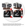 Greensen Retro Flip-Down Clock with Black Walnut Base Mechanical Car