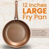 NutriChef 8'' Durable Small Non-stick High-Qualified Cookware, Induction PTFE/PFOA/PFOS-Free Heat