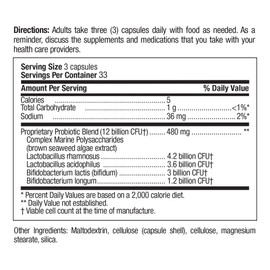 Country Life Power-Dophilus Dairy-Free Multi-Strain Probiotic 12 Billion CFUs, 100 Vegan Capsules, Certified Gluten Free, Certified Vegan