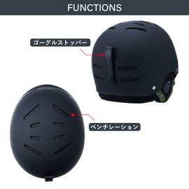 DICE D5 P1 DNAV Helmet Dark Navy Freeride Ski Snowboard Adult Large Size (22.8 - 24.4 inches (58 - 62 cm)