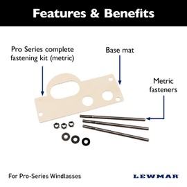 Lewmar 66000108 Pro Series Fastening Kit (Mm)