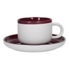 La Cafetiere Barcelona 290ml Tea Cup & Saucer Plum