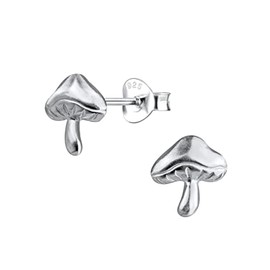 Mushroom Earrings - 925 Sterling Silver