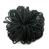 100PCS Black Elastic Hair Ties 4mm Small Hair Bands Ponytail