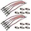 GTIWUNG Pre-Wired Mini Momentary Push Button, Momentary Pressure Switch Lockless,