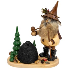 Drechselwerkstatt Uhlig DWU Incense Smoker from the Ore Mountains | Christmas Decoration Craftsmanship | Ore Gnome 26 cm | Charcoal