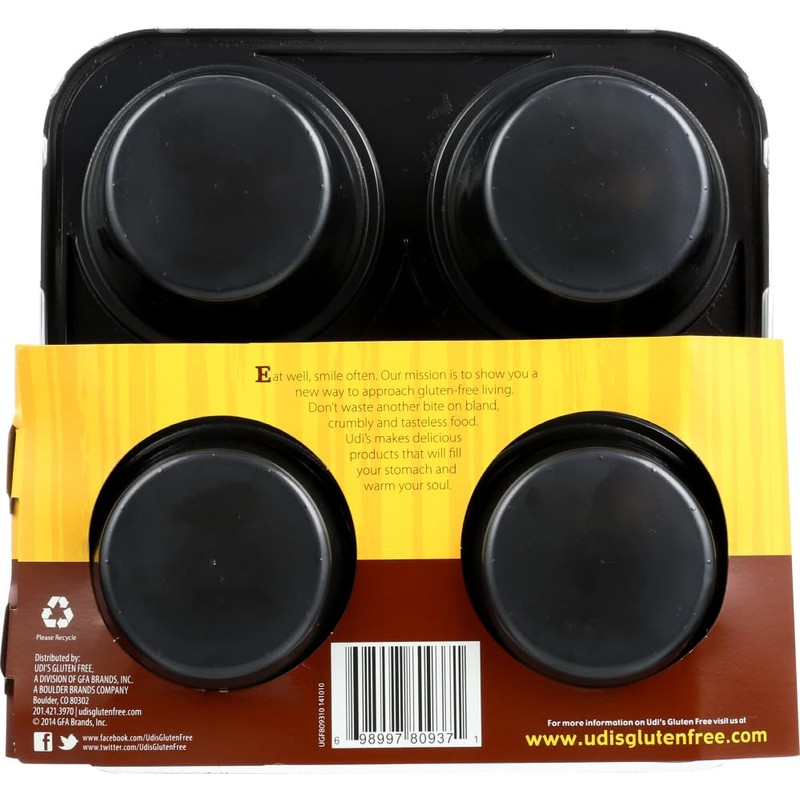 Udi's Gluten Free Double Chocolate Muffins (1 Case)