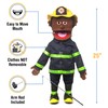 Fireman, Black Male, Full Body, Ventriloquist Style Puppet, 65cm