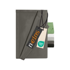 npluseins Flat Sheet without Elastic - Ultra Soft and Super Soft - Bed Sheet for Bed Motorhome Camping Blanket Travel Blanket Ultralight - Sheet 1628.2375, 180 x 275 cm, Anthracite