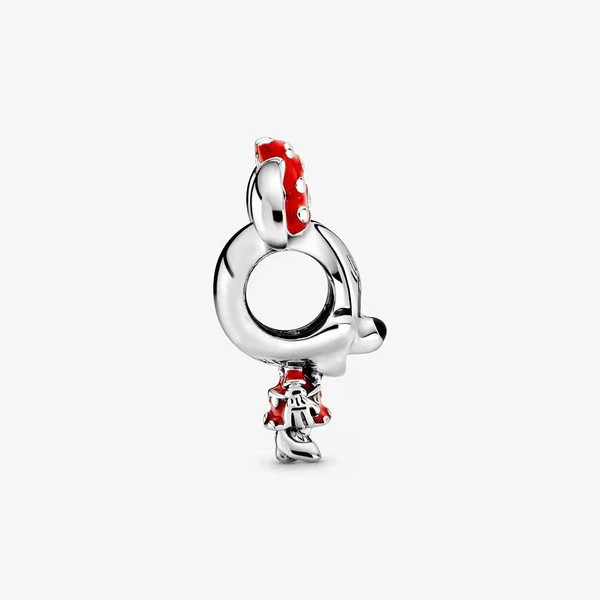 LONGLUCK Mickey Mouse Bead Charms fits Pandora Charm Bracelets for Woman，925 Sterling Silver Dangle Pendant Bead,Girl Jewelry Beads Gifts for Women Charm Bracelet
