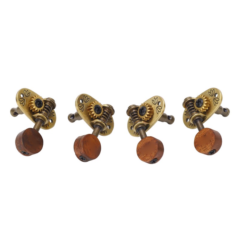 4 Pcs Ukulele Tuning Peg 2R 2L Metal Rosewood Elegant