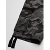 Southpole Boys' Big Fine Twill All Over Camo Jogger Shorts